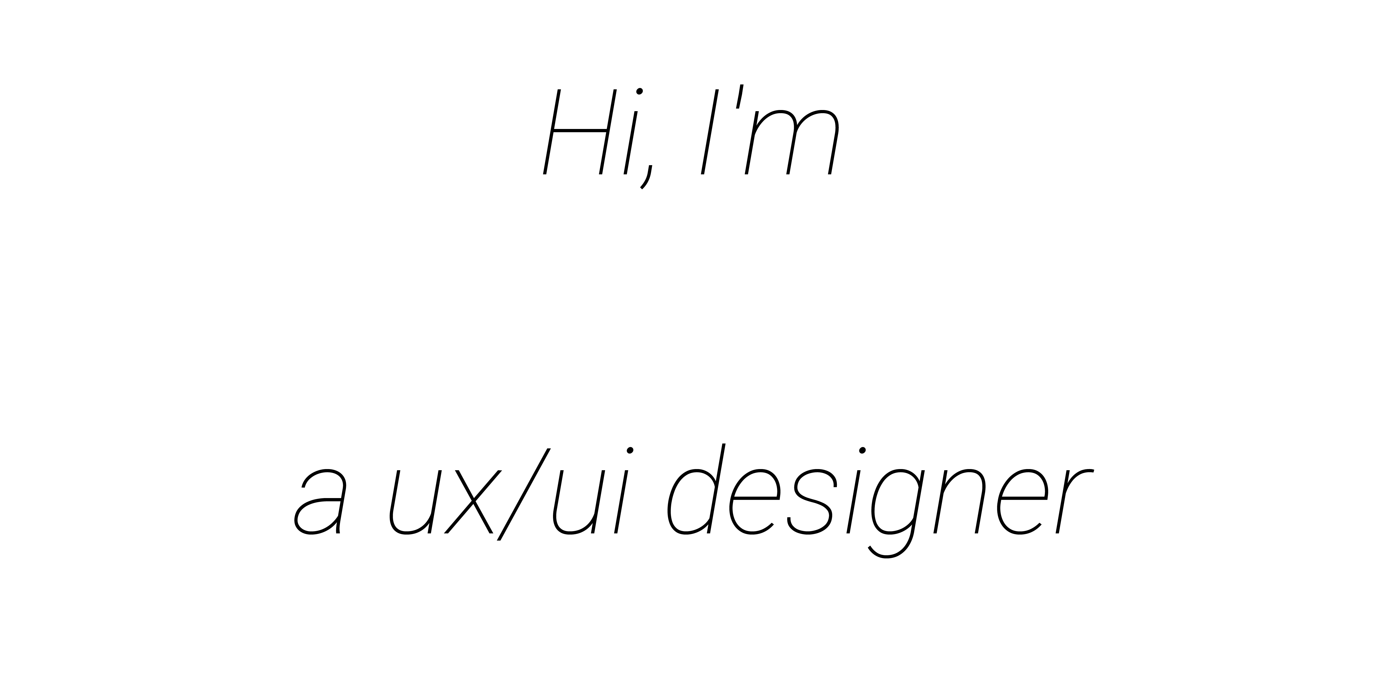 Hi I'm Kamil — a ux/ui designer